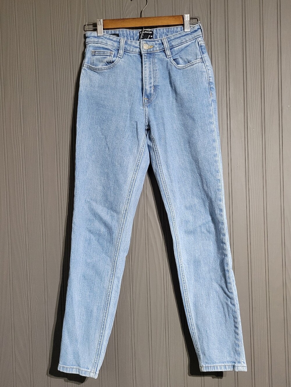 Frank And Oak Kim Denim Jeans Slim Fit Skinny Light Wash Blue Women's 25